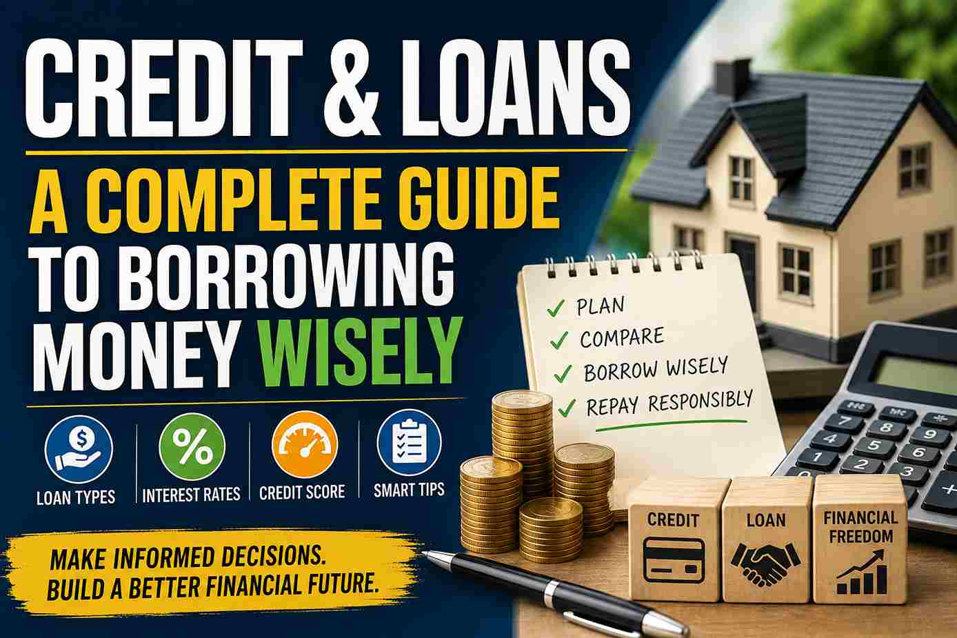 Credit & Loans: A Complete Guide to Borrowing Money Wisely